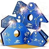 Adlerfokus 6x Schweißmagnet Set [KRAFTVOLL] Schweißwinkel Set mit 11,3 KG / 4 KG...