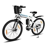 VARUN E-Bike Klappbar, Damen Herren 26 Zoll Elektro Mountainbike mit 250W Motor,...
