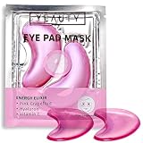 YEAUTY ENERGY ELIXIR EYE PAD MASK, feuchtigkeitsspendende Augenpads mit Pink Grapefruit,...
