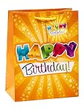 TSI Geschenktüten HAPPY BIRTHDAY, Größe: Mittel (HxBxT 23 x 18 x 10 cm), 3er...