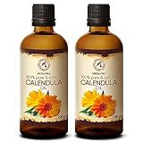Calendula Öl 2x100ml - Calendula Officinalis - Rein & Natürlich - Ringelblumen Öl 200ml...