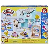 Play-Doh Kitchen Creations Knetspaß Café, Café-Spielset mit 20 Accessoires...