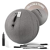 VCAIR Gymnastikball 65cm Ergonomisch Sitzen & Training Sitzball für Zuhause &...
