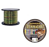 Konger Angelschnur Team Carp Camou Rainbow 600m Spule Monofile Karpfen Schnur (0,25mm /...