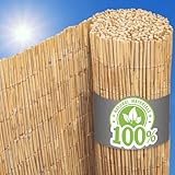 UrFence Deine Oase: 90x300 Balkon Sichtschutz Schilfrohrmatte - Blickdicht &...