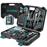 Sundpey 257 tlg Werkzeugkoffer Gefüllt - Universelles Handwerkzeug-Set mit Ratschen &...