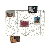 HAB & GUT Bilderrahmen CR031- Messing Drahtgitter für Wand Kartenhalter 60 x 40...
