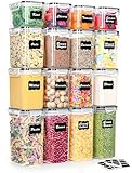 L LONGANCHANG Vorratsdosen mit Deckel Luftdicht Set of 16, BPA frei, Aufbewahrungsbox mit...