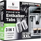 3-in-1 Entkalkungstabletten für Kaffeevollautomaten & Kaffeemaschinen (50...