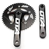 CYSKY Single Speed Kurbelgarnitur 48T 170mm Vierkant Kurbelarme 130 BCD Fixie...