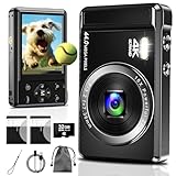 Digitalkamera 4K Fotokamera 44MP - mit 32 GB Speicherkarte Digital Camera16X...