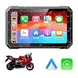 KAOLALI 7' Wireless CarPlay Tragbares Motorrad Navigator Auto Stereo IPX7...
