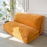 MAXYOYO Sitzsack-Bett, faltbar, Cordsamt, Schlafsofa, Bodenmatratze für Erwachsene, extra...