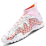 VTASQ Fußballschuhe Herren High Top Microfaser Cleats Athletics Fußballschuhe Erwachsene...