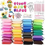 Modelliermasse Kit,36 Farben Ultraleichte Modellierung Lehm,DIY Formton mit...