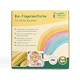 Grünspecht Bio-Fingermalfarbe, Fingerfarben Set für Kinder, 4 Farben aus...