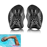 1 Paar Handpaddel zum Schwimmen Schwimmen Paddel mit verstellbaren Riemen, Power...