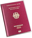 Karteo Reisepass Hülle Reisepasshülle Schutzhülle 135 x 190 mm transparent ab April...