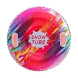 Aufblasbarer Schneeschlitten,Robustes Design Winterrodel,Kippsicherer Rodel Schlitten Für...