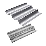 KICHOUSE 2St Baguette gewellte Pfanne Formen für das Backen von Bäckern Formen für...