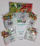 Tombola-Komplett-Set, bunt gemischt, 200 Gewinne+Aufkleber, 500 Nieten