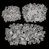 ATOMUS Tattoo Farbkappen Cups S M L Tattoo Kappe Inks Cups Transparent Pigment Cap 3...