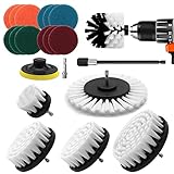VIBRATITE Bürstenaufsatz Bohrmaschine Set, 20 Stück Bürstenaufsatz...