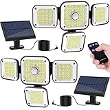 LANSOW Solarlampen für Außen mit Bewegungsmelder, 292 Solarleuchten mit...
