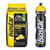Isostar-Set - 1x1.5kg Zitrone + 1x1L Flasche | Hydrate & Perform Iso Drink | Isotonisches...
