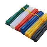 HeißKlebesticks Farbklebestift 10 Stück 7/11 x 270 mm (grün: 200 mm) Heißklebestift 7...
