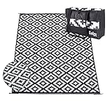 Gadgy Outdoor Teppich Wetterfest 300x200cm - Stylischer Balkon Teppich Wasserfest und...