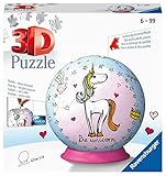Ravensburger 3D Puzzle 11841 - Puzzle-Ball Einhorn - 72 Teile - Puzzle-Ball für...