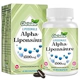 Liposomale Alpha-Liponsäure 1500 mg Weichkapseln, mit Acetyl-L-Carnitin 900 mg &...