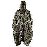 PELLOR 3D-Blätter Ghillie Suit Tarnanzug Ghillie Umhang Schnelltrocknend,...