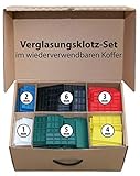 Verglasungsklötze Kunststoff Set, 600 Stück 100x24x1-6mm je 100 Stk....