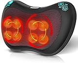 TAKRINK Shiatsu-Massagekissen Rückenmassagegerät mit 8 Knoten und 3 Speed...