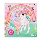 Depesche 12579 Ylvi Dress Me Up - Stickerbuch mit 24 Seiten zum Gestalten von Einhorn- und...