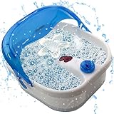 Fußsprudelbad | Fußmassage | 4 Fuß - Reflexzonen - Massage | Whirlpool-Effekt |...