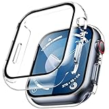 TAURI 2 Stück Schutzhülle Designed für Apple Watch 9/7/8 45mm Hülle mit...