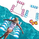 Aufblasbare Wasserhängematte,2 Stück Aufblasbar Schwimmbett,Aufblasbarer Pool Schwimmer...