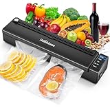HOMEKANE Vakuumiergerät, Automatische Vakuumier Sous Vide mit Cutter,...
