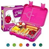 SCHMATZFATZ Junior Brotdose Kinder mit Fächern| BPA Frei Lunchbox Kinder| Bento Box...