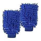 Giantree 2 Stück Zottel-Waschhandschuh Auto, Chenille Washing Glove extrem...