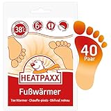 HeatPaxx Fußwärmer | 40 Paar | EXTRA WARM | Hauchdünne Zehenwärmer, Wärmpads | für...