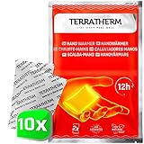TerraTherm Handwärmer, Fingerwärmer für 12h warme Hände, Wärmepads Hand...