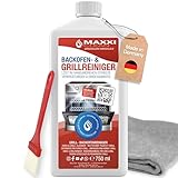 MAXXI CLEAN | Backofen & Grillreiniger - das Original | 1x 750 ml Gel, 1x Pinsel und 1x...