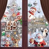 Fensterbilder Weihnachten Selbstklebend, Weihnachtsdeko Fenster Selbstklebend, Große...