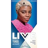 Schwarzkopf Live Post Bleach Toner Soft Blonde Haartoner, hält bis zu 16 Wäschen,...