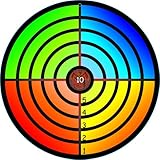 Zielscheibe bunt, hochwertige Zielscheibe aus Holz, 32 cm Durchmesser, ideal...