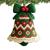 Häkel-Weihnachtsschmuck-Set, Weihnachtsglocken-Anhänger, Strickset, handgefertigtes...